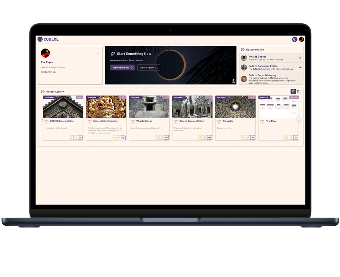 Codexe Dashboard